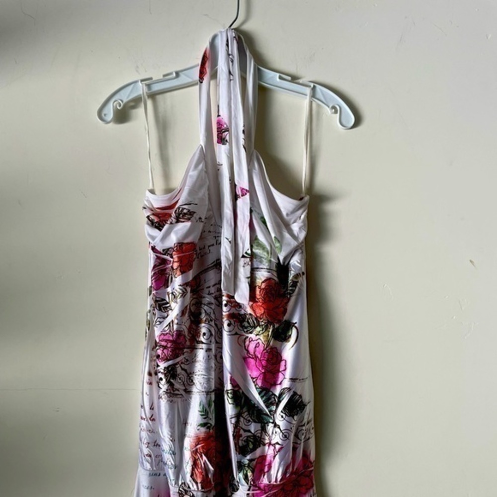 juju & b Hot Girl Inverted Inseam Mini Halter Top Dress Size M